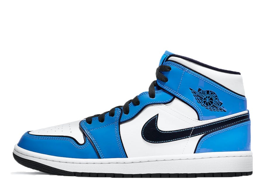 Jordan 1 Mid Signal Blue GS