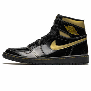 Jordan 1 High Black Metallic Gold