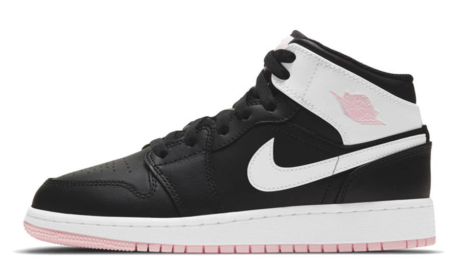 Jordan 1 Mid Black Artic Pink GS